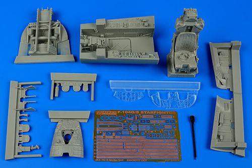 Lockheed F-104G/S Starfighter cockpit set (M. B. GQ-7A ejection seat)	 (designed to be used with Italeri kits)