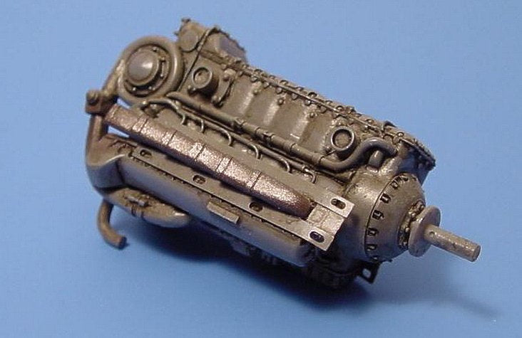 Junkers Jumo 211 with exhaust and etched parts suitable Junkers Ju-87 'Stuka' , Heinkel He-111, Avia S-199, Junkers Ju-88 (designed to be used with Hasegawa and Italeri kits)