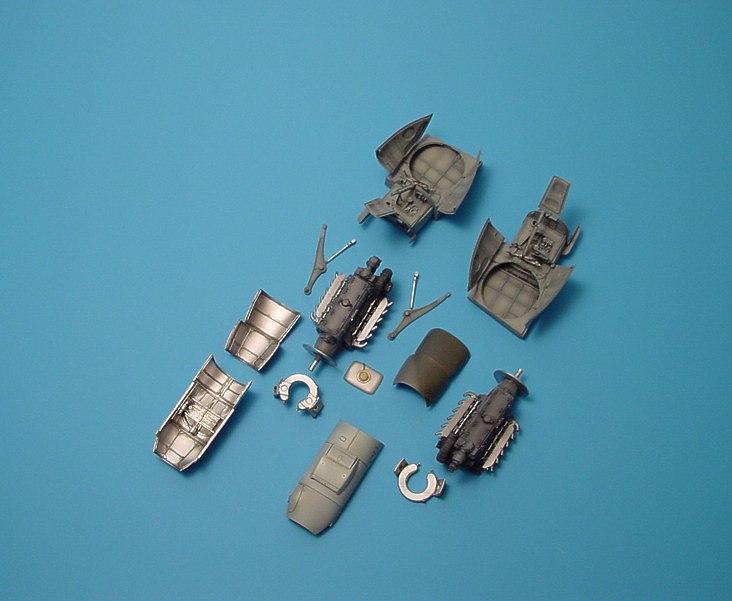 Messerschmitt Me-410A-1 engine detail set (designed to be used with Monogram and Revell kits)