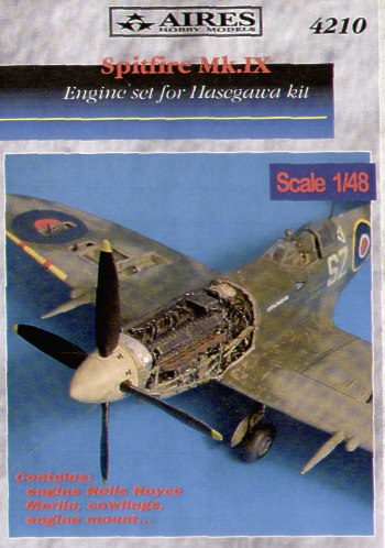 Supermarine Spitfire Mk.IXC engine set (designed to be used with Hasegawa kits)