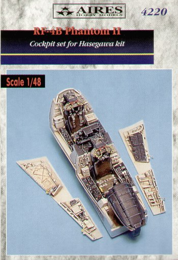 McDonnell RF-4B Phantom cockpit set (designed to be used with Hasegawa kits)