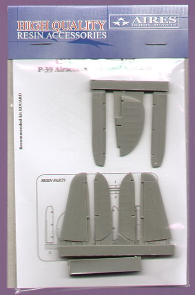 Bell P-39Q/N Airacobra separate control surfaces (designed to be used with Eduard kits)