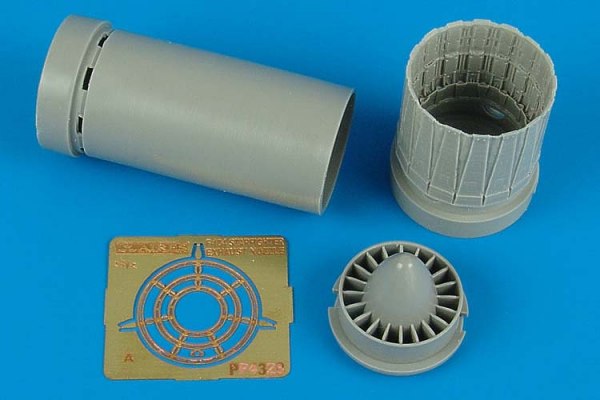 Lockheed F-104S Starfighter exhaust nozzle (designed to be used with Hasegawa kits)