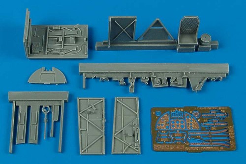 Hawker Typhoon Mk.IB car door cockpit set (designed to be used with Eduard kits and Hasegawa kits)
