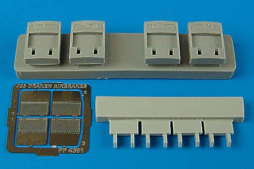 Saab J-35 'Draken' Airbrakes (designed to be used with Eduard kits and Hasegawa kits)[J-35F/J-35J]