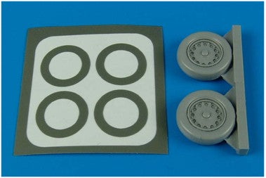 Saab J-35 'Draken' wheels and paint masks (designed to be used with Eduard kits and Hasegawa kits)[J-35F/J-35J]