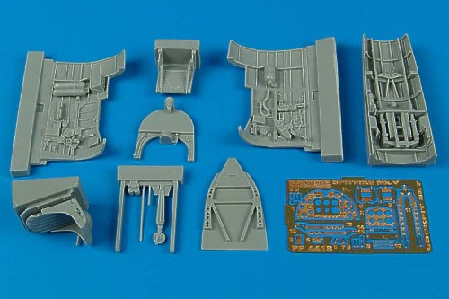 Supermarine Spitfire Mk.V cockpit set (designed to be used with Hasegawa kits)