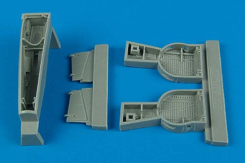 Bell P-39Q/N Airacobra wheel bays (designed to be used with Hasegawa kits)