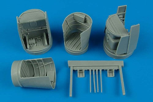 Heinkel He-219A-7 'Uhu' main wheels detail set (designed to be used with Tamiya kits)