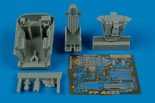 Mikoyan MiG-17PF Fresco D cockpit set (designed to be used with Hobby Boss kits)