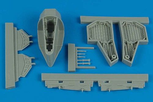 Republic F-84F Thunderstreak wheel bay (designed to be used with Kinetic Model kits)