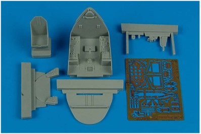 Vought F4U-7 Corsair cockpit set (designed to be used with Hasegawa kits)