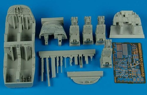 Grumman EA-6B Prowler ICAP-2 (late) cockpit set (designed to be used with Kinetic Model kits)