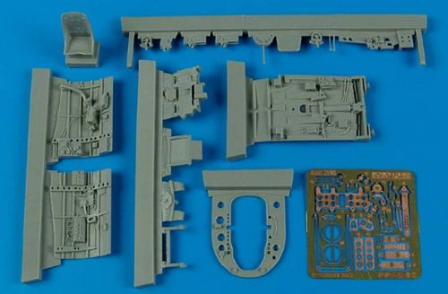 Mitsubishi A6M5 Zero cockpit set (designed to be used with Tamiya kits)