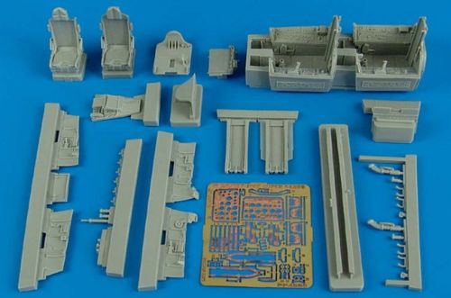 North-American F-100F Super Sabre cockpit set - late version (designed to be used with Trumpeter kits)