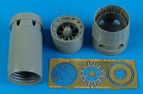 Dassault_Mirage 2000C/2000B/2000D/2000N exhaust nozzles - opened (designed to be used with Eduard kits and Heller kits)