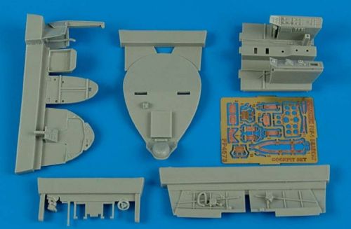 Grumman F8F-1 Bearcat cockpit set (designed to be used with Hobby Boss kits)