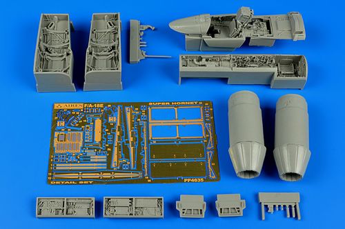 Boeing F/A-18E Super Hornet detail set (designed to be used with Hasegawa kits)