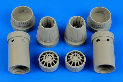 Boeing F/A-18E Super Hornet exhaust nozzles - opened (designed to be used with Revell kits)
