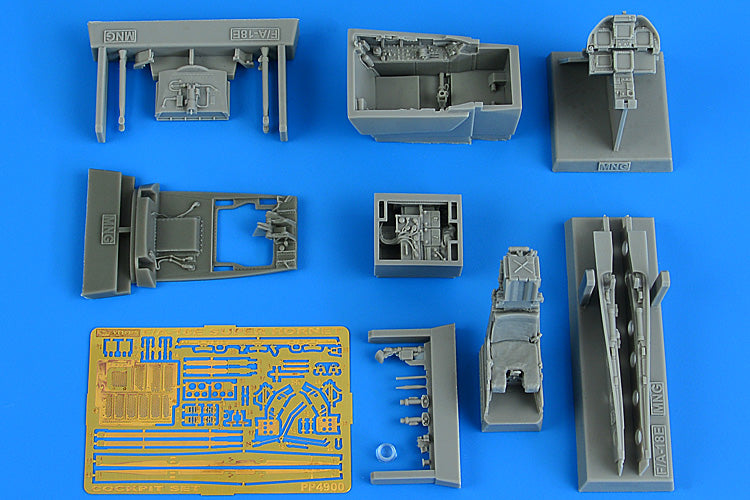 Boeing F/A-18E Super Hornet cockpit set (designed to be used with Meng Model kits)
