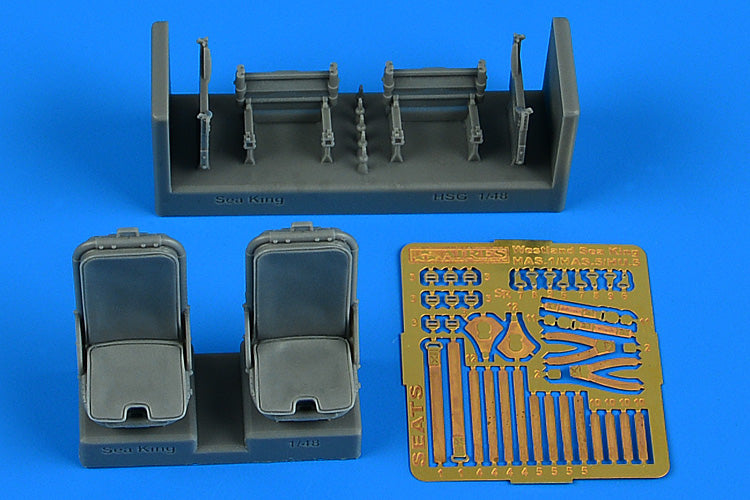 Westland Sea King HAR Mk.3/Mk.5/AEW Mk.2A pilot & co-pilot seats (designed to be used with Hasegawa kits)