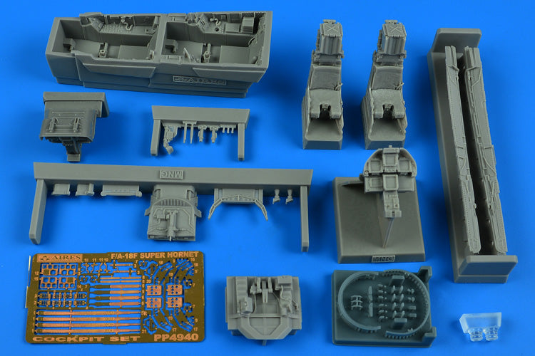 Boeing F/A-18F Super Hornet cockpit set (designed to be used with Meng Model kits)