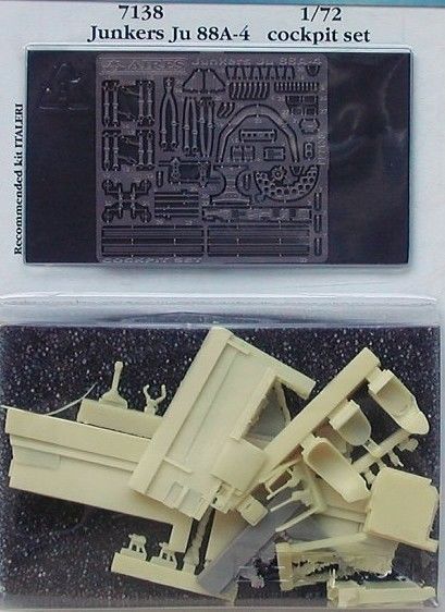 Junkers Ju-88A-4 cockpit set (designed to be used with Italeri kits)