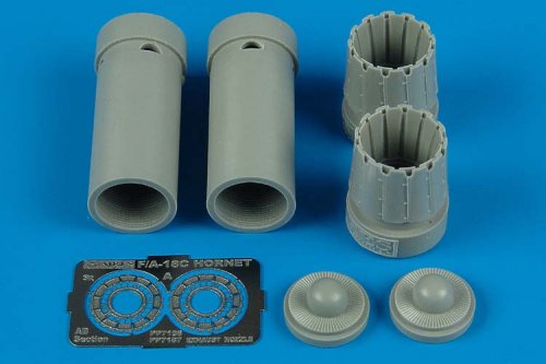 McDonnell-Douglas F/A-18C exhaust nozzles - open position (designed to be used with Hasegawa kits)
