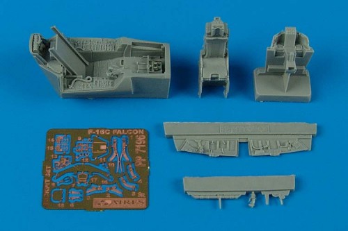 Lockheed-Martin F-16CG/F-16CJ Falcon cockpit set (designed to be used with Academy kits)