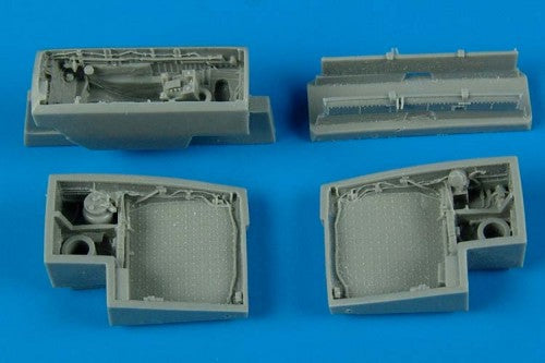 Saab J-35 'Draken' wheel bays (designed to be used with Hasegawa and Revell kits)[J-35J J-35O RF-35 J-35F J-35OEE JAS-39D JAS-39C]