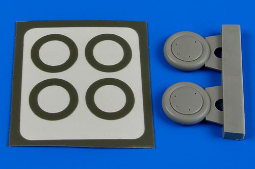 Gloster Gladiator Mk.I/Mk.II wheels & paint masks (designed to be used with Airfix, Hobby Boss, Matchbox and Revell kits)