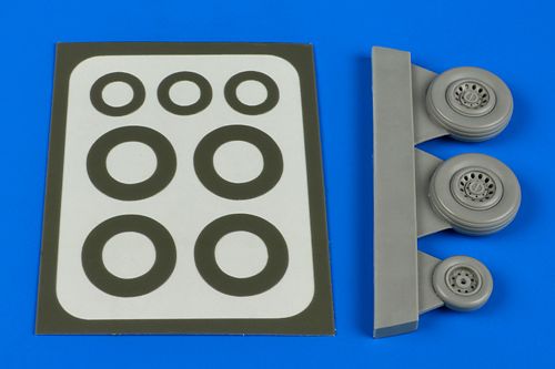 de Havilland Sea Vixen FAW.1 wheels & paint masks (designed to be used with FROG, MPM and Xtrakit kits)