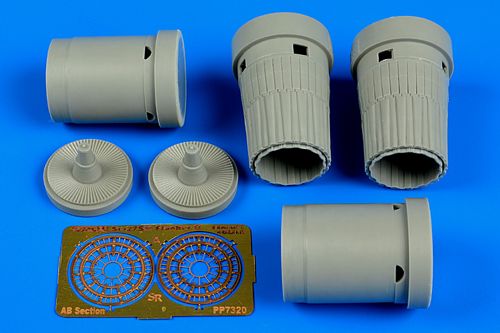Sukhoi Su-27SM Flanker B exhaust nozzles (designed to be used with Zvezda kits)