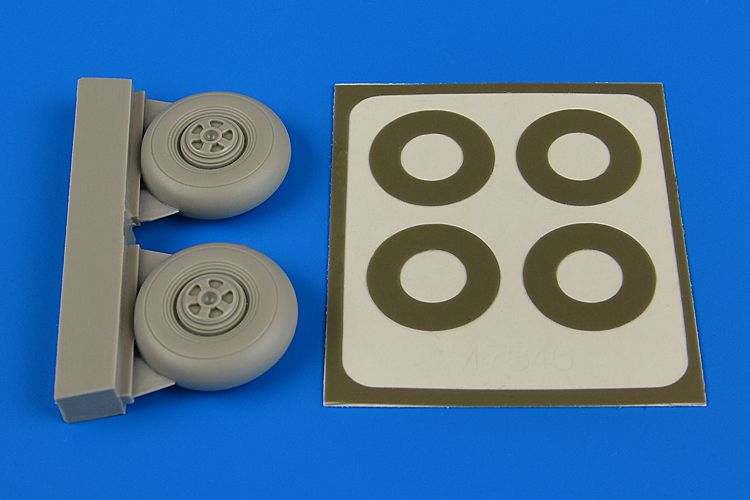 Bristol Beaufighter Mk.X wheels (five spoke) & paint masks (designed to be used with Airfix kits)