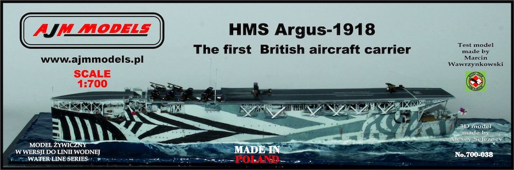 AJM Models H.M.S. Argus WWI. The - AJM700-038