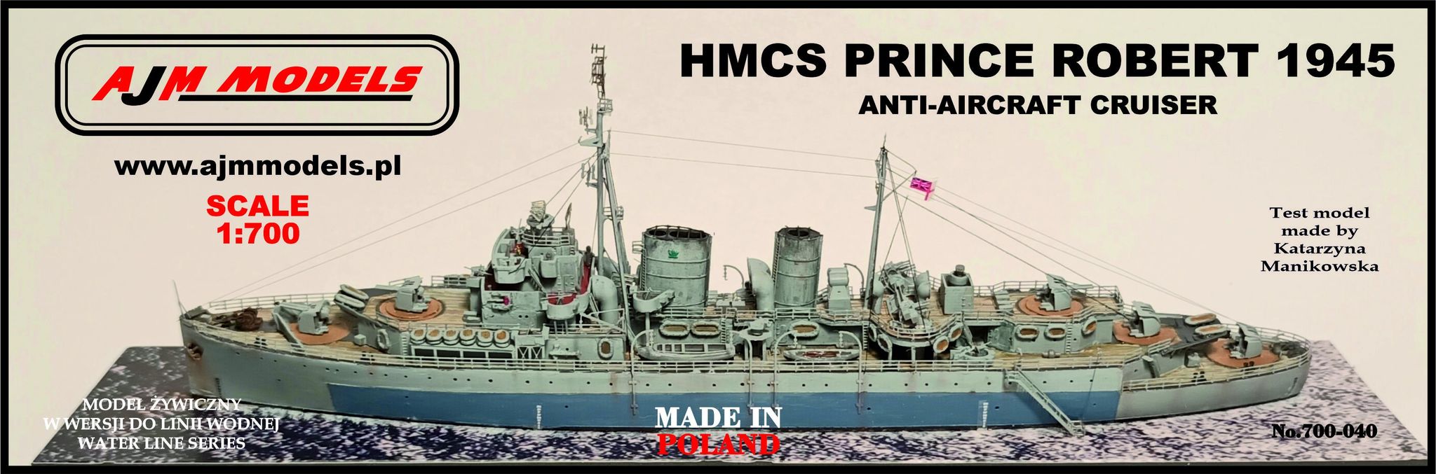 AJM Models HMCS Prince Robert anti-aircraft - AJM700-040 - Ship & Boat Kits