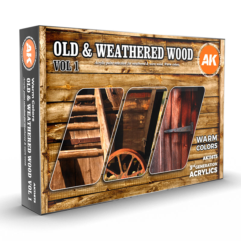 AK Interactive Old & Weathered Wood Vol1 AK11673