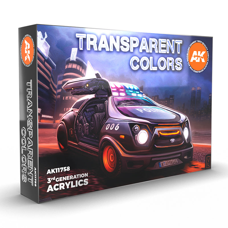AK Interactive Transparent Colors Set 3G AK11758