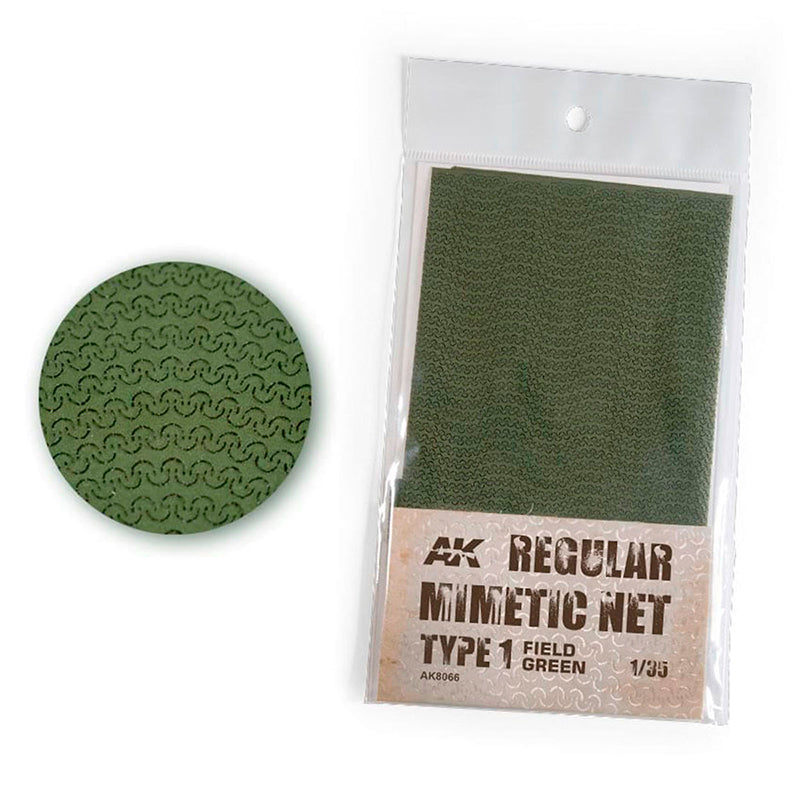 AK Interactive Regular Camouflage Net Type 1 Field Green AK8066