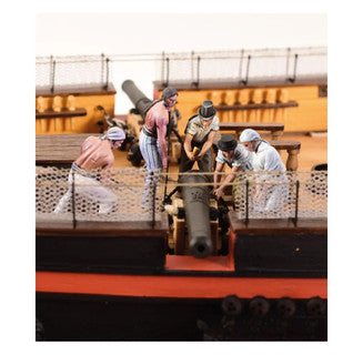 Set of 10 Metal 1/48 Gunner Figures for Ships & AL22906