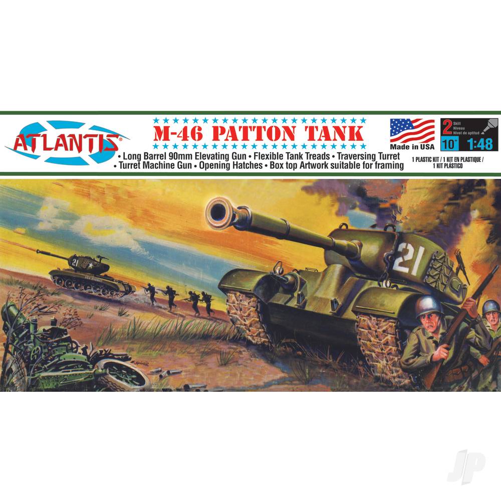 Atlantis Models 1:48 US M46 US Patton Tank AMCA301