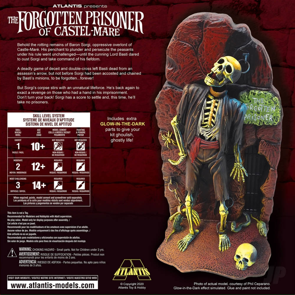 Atlantis Models 1:8 Forgotten Prisoner of Castle Mare Glow Edition AMCA453