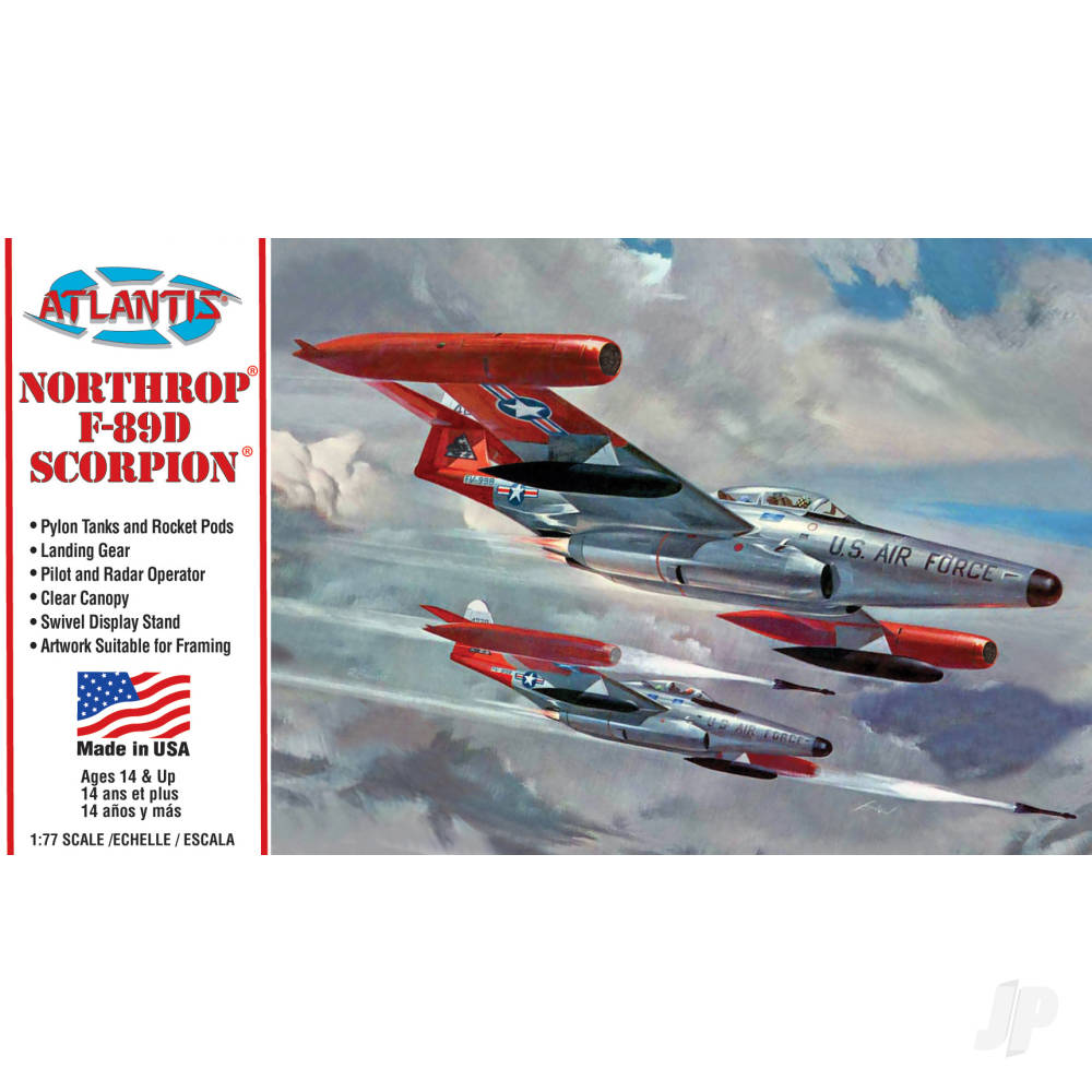 Atlantis Models 1:80 F-89D Northrop Scorpion Jet AMCH221