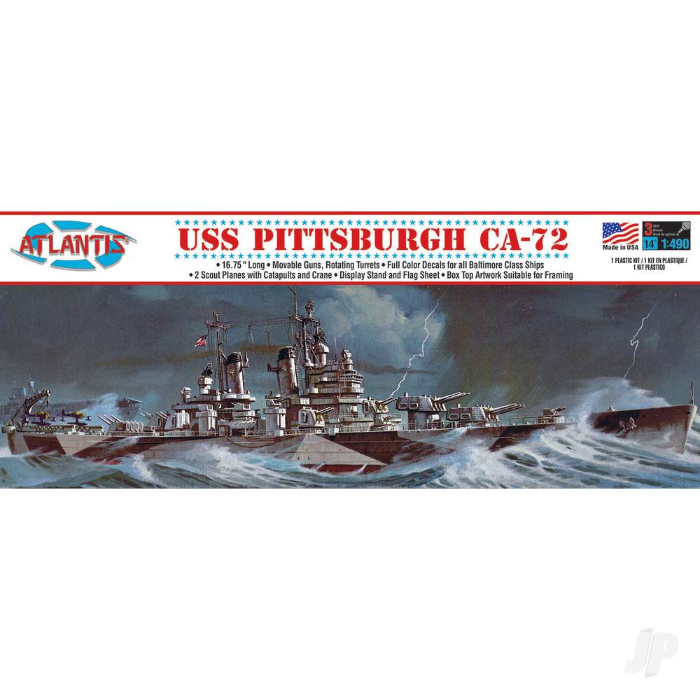 Atlantis Models 1:480 USS Pittsburgh CA-72 Heavy Cruiser AMCH457