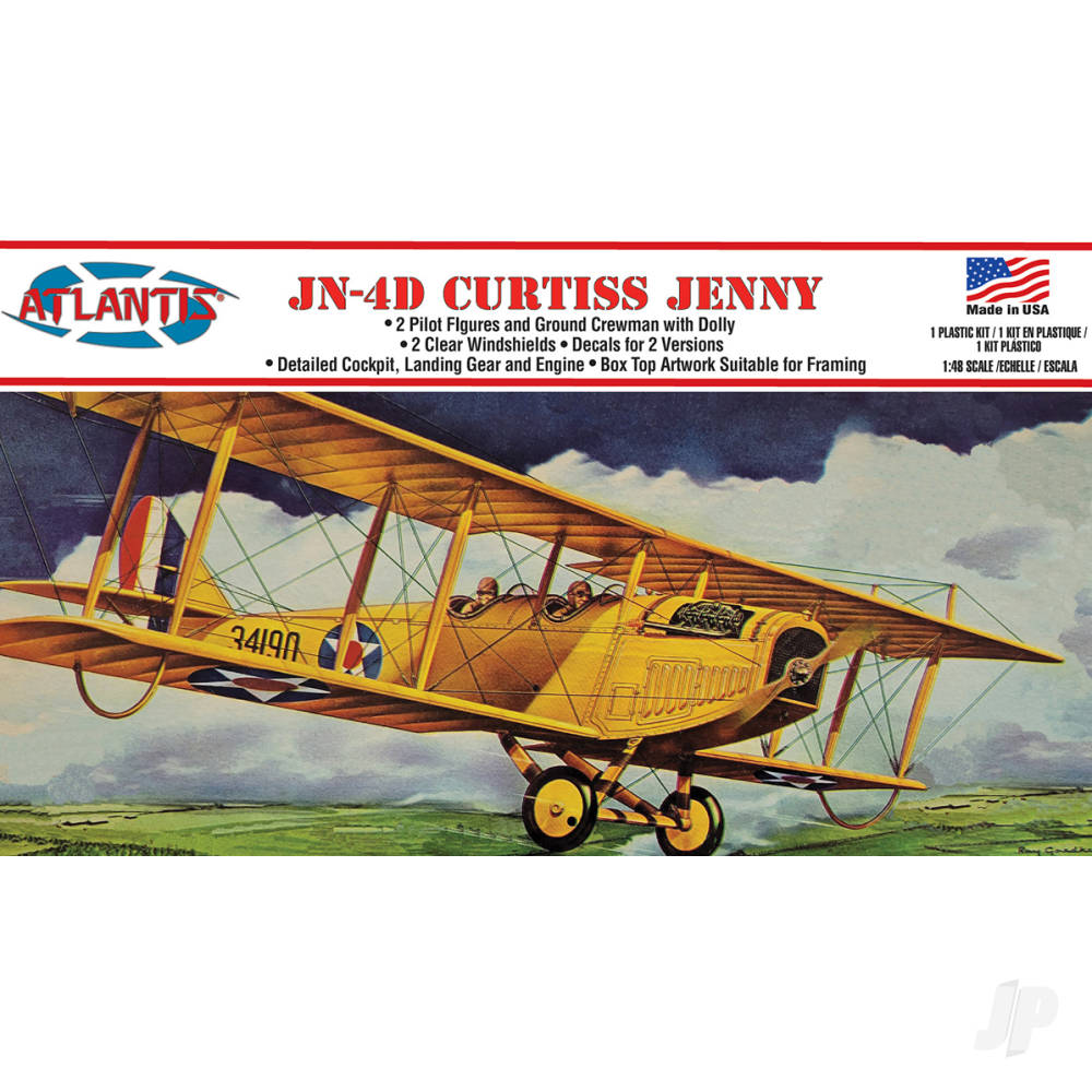 Atlantis Models 1:48 Curtiss Jenny JN-4 Airplane AMCL534