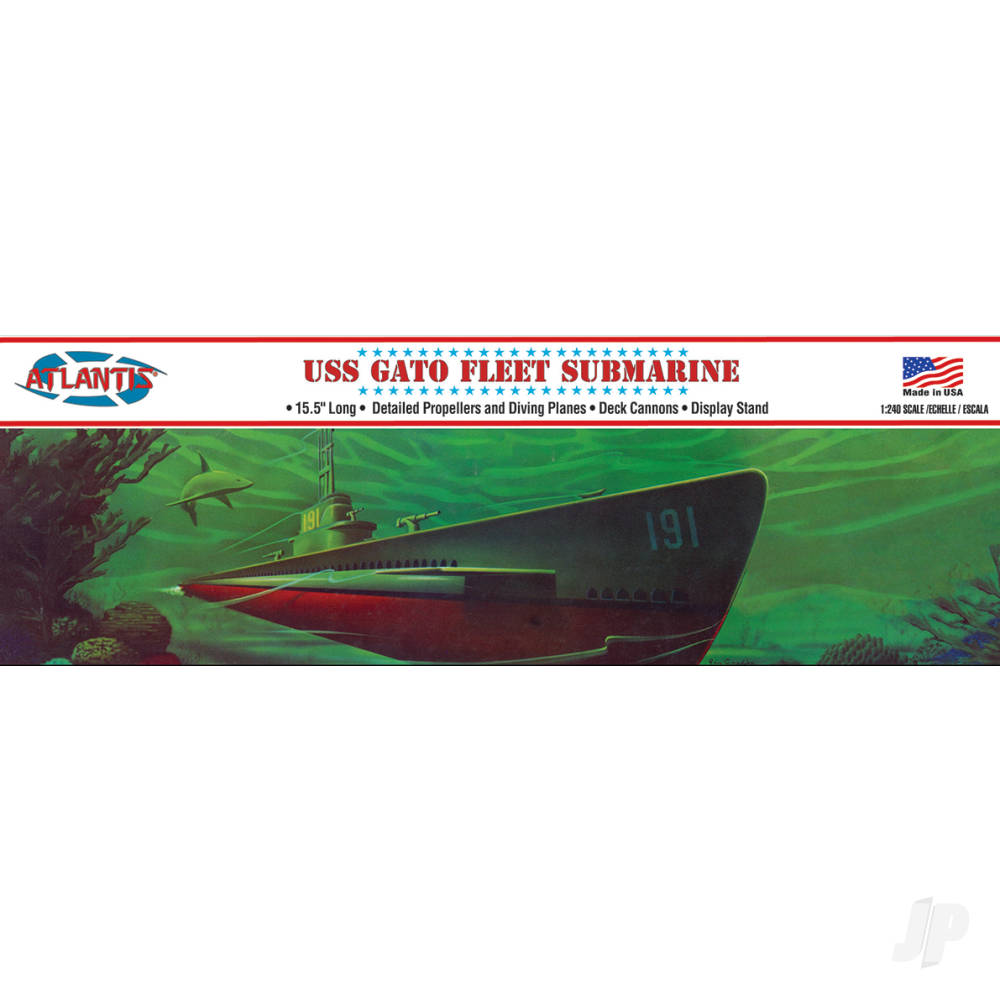 Atlantis Models 1:240 WWII Gato Class Fleet Submarine AMCL743