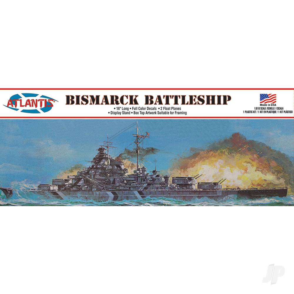 Atlantis Models 1:600 Bismarck German Battleship 16 Inch AMCM3008