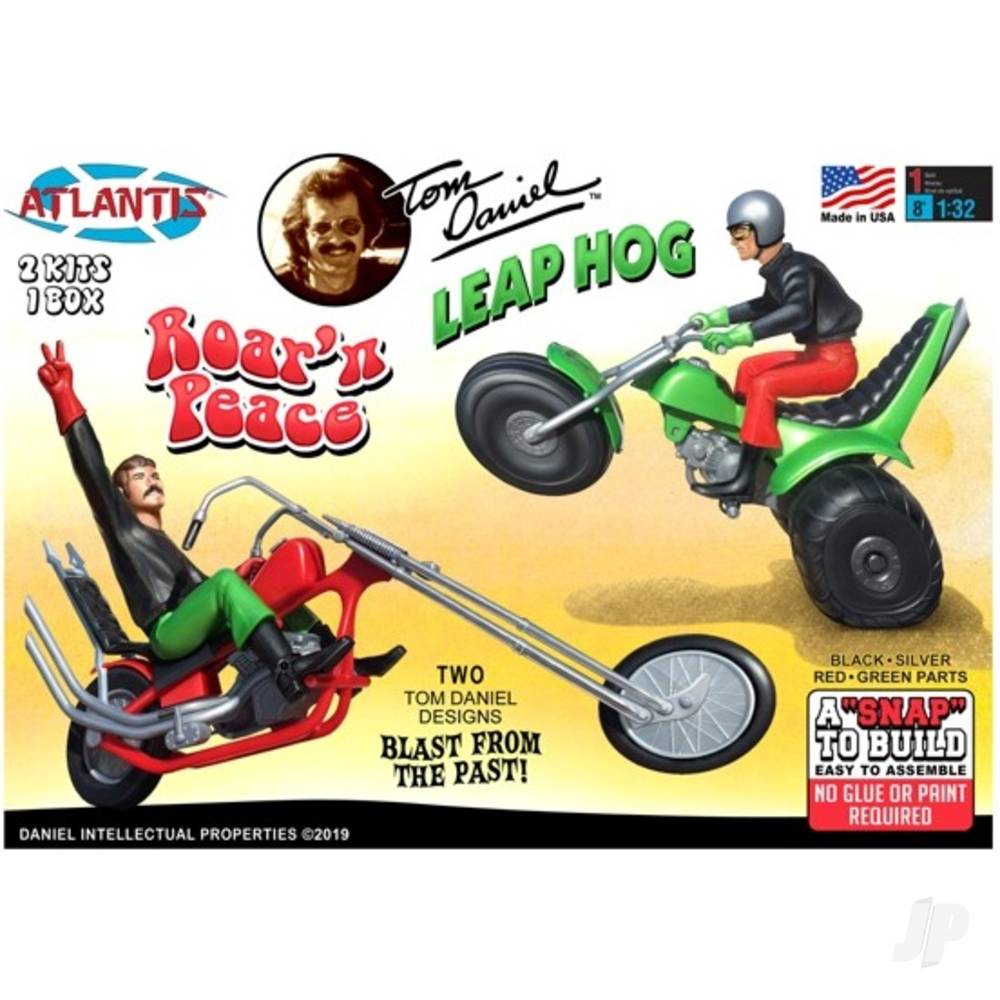 Atlantis Models Roar'n Peace Leap Hog Snaps 2 Pack Tom Daniel (4 colors) AMCM6600 Main