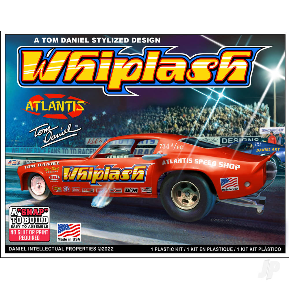 Atlantis Models 1:32 Snap Tom Daniel Whiplash Camaro Funny Car AMCM8276