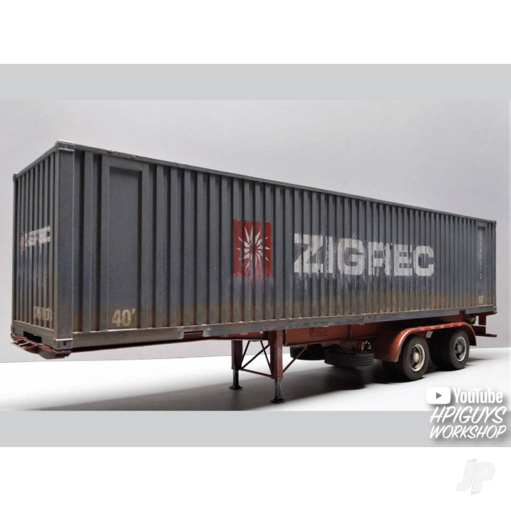 AMT 1:25 40ft Semi Container Trailer AMT1196 7